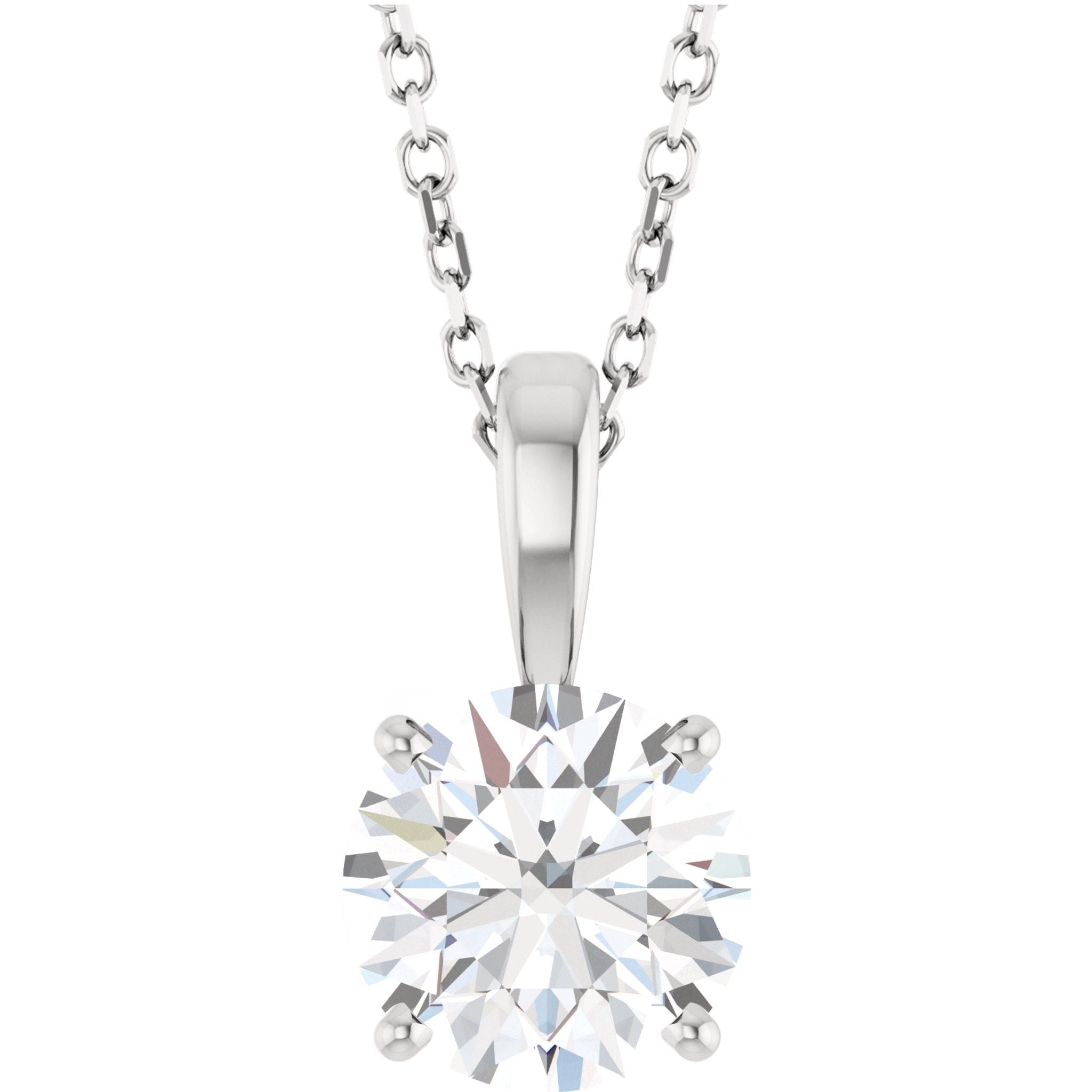 Diamond Solitare Necklace