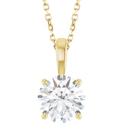 Diamond Solitare Necklace