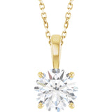 Diamond Solitare Necklace