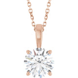 Diamond Solitare Necklace
