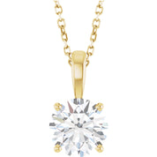 Diamond Solitare Necklace