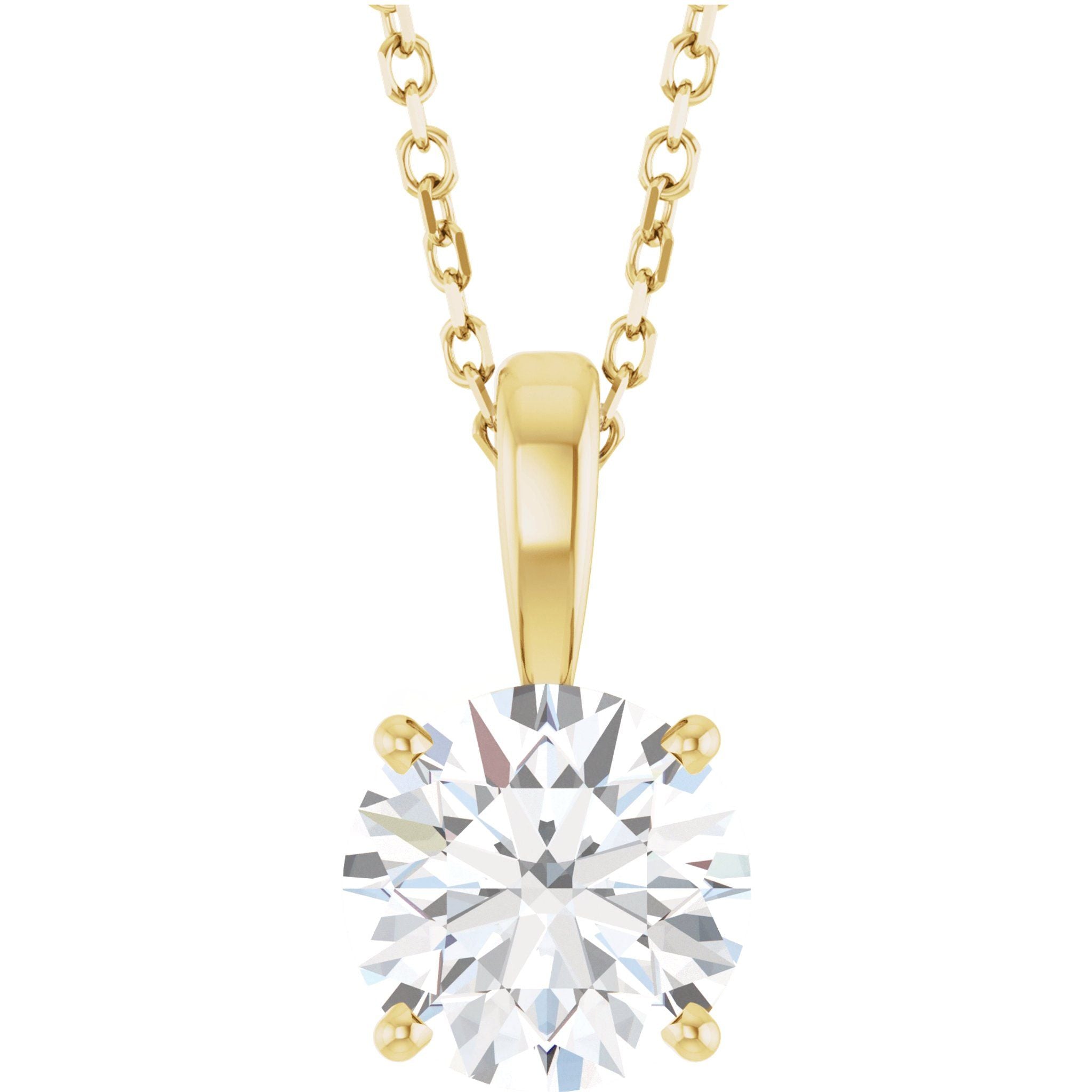 Diamond Solitare Necklace