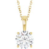 Diamond Solitare Necklace