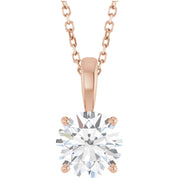 Diamond Solitare Necklace