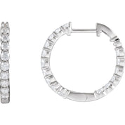 Diamond Hoop Earrings