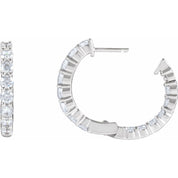 Diamond Hoop Earrings