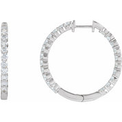 Diamond Hoop Earrings