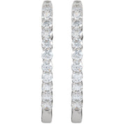 Diamond Hoop Earrings