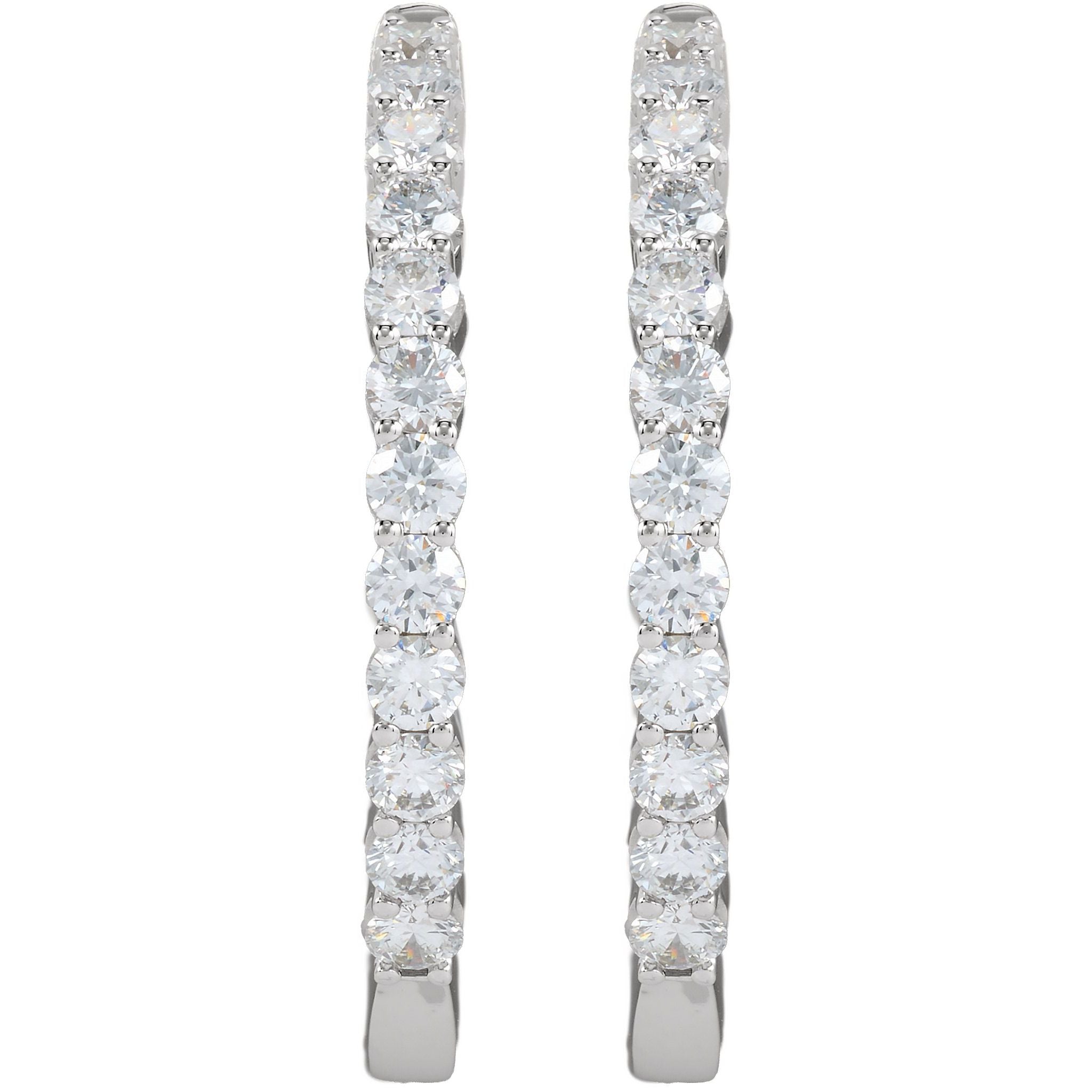 Diamond Hoop Earrings