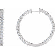 Diamond Hoop Earrings