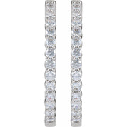 Diamond Hoop Earrings