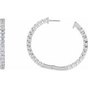 Diamond Hoop Earrings