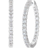 Diamond Hoop Earrings