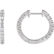 Diamond Hoop Earrings