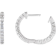 Diamond Hoop Earrings