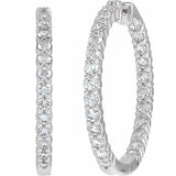 Diamond Hoop Earrings