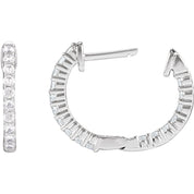 Diamond Hoop Earrings