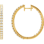 Diamond Hoop Earrings