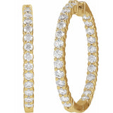 Diamond Hoop Earrings