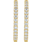 Diamond Hoop Earrings