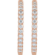 Diamond Hoop Earrings