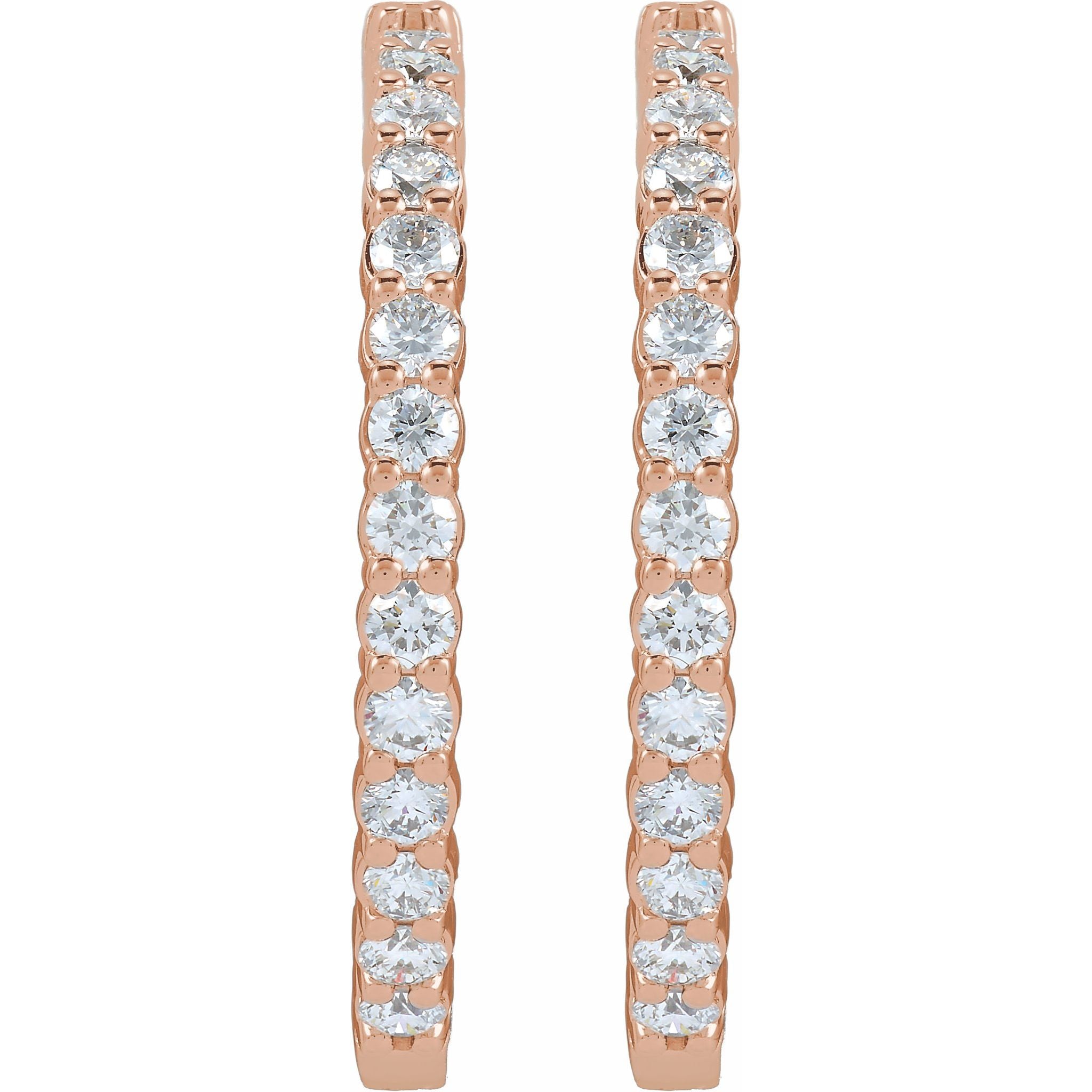 Diamond Hoop Earrings