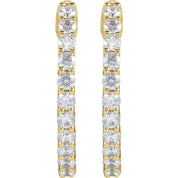 Diamond Hoop Earrings