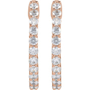 Diamond Hoop Earrings