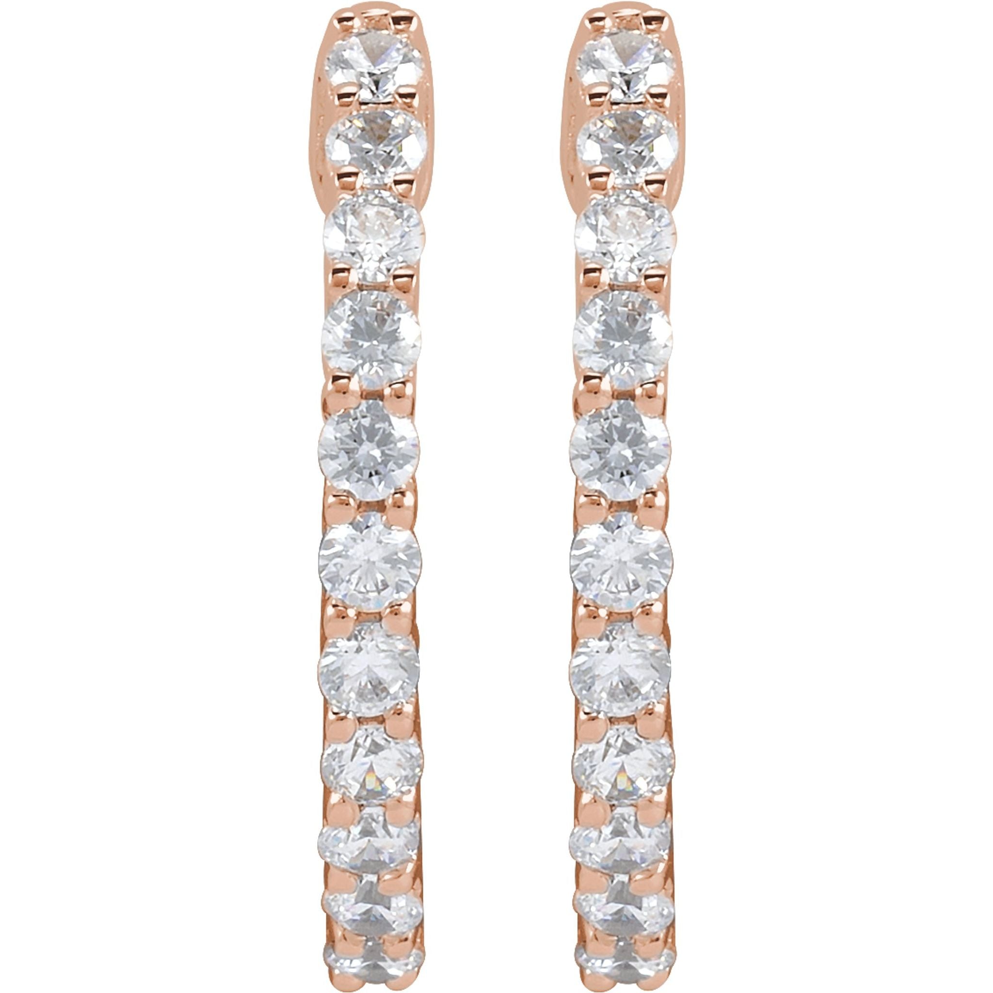 Diamond Hoop Earrings
