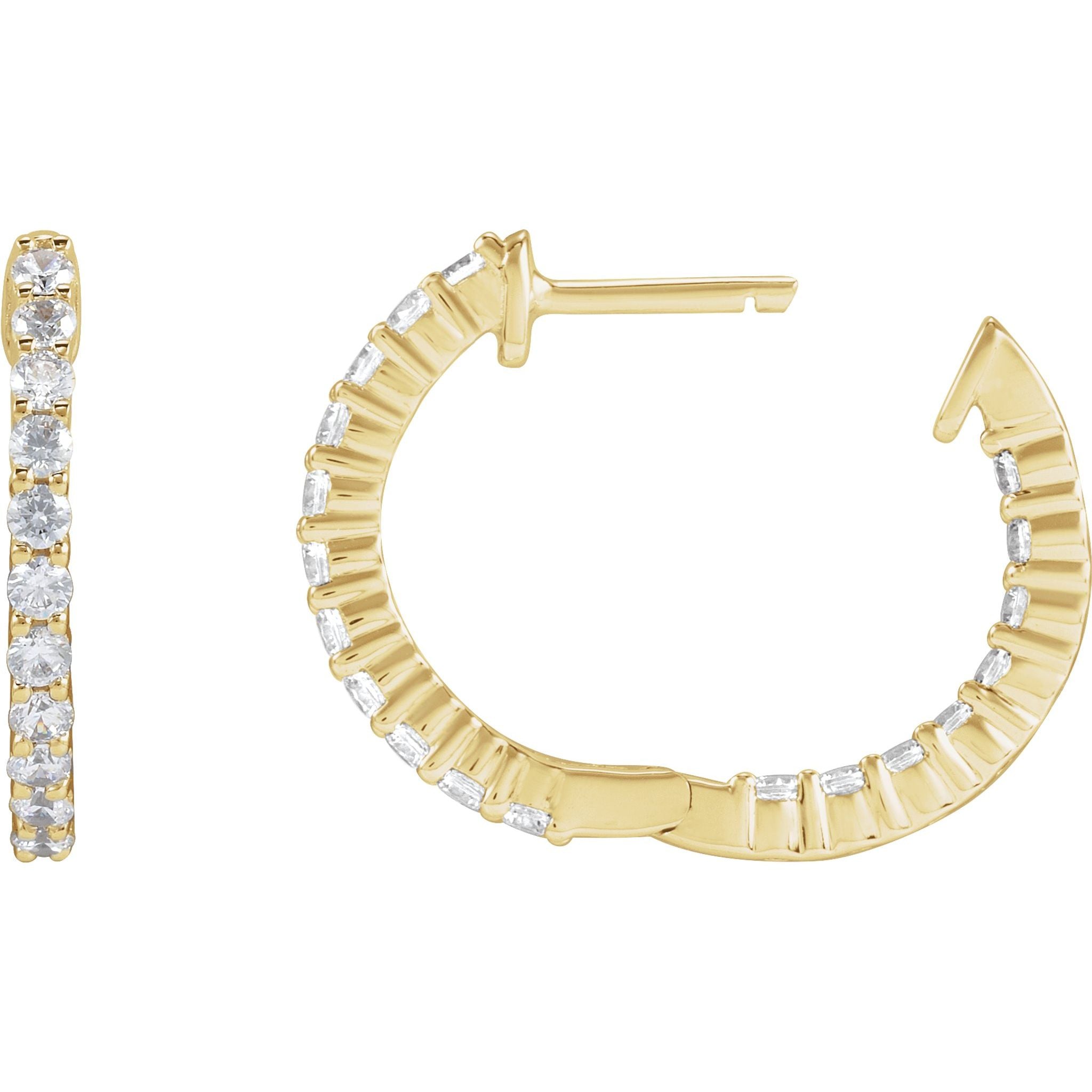 Diamond Hoop Earrings