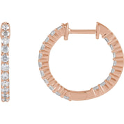 Diamond Hoop Earrings