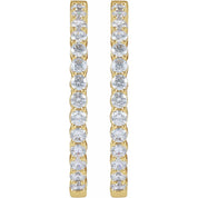 Diamond Hoop Earrings