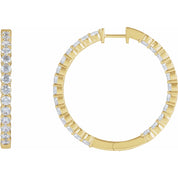 Diamond Hoop Earrings