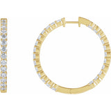 Diamond Hoop Earrings