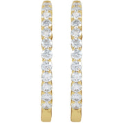 Diamond Hoop Earrings