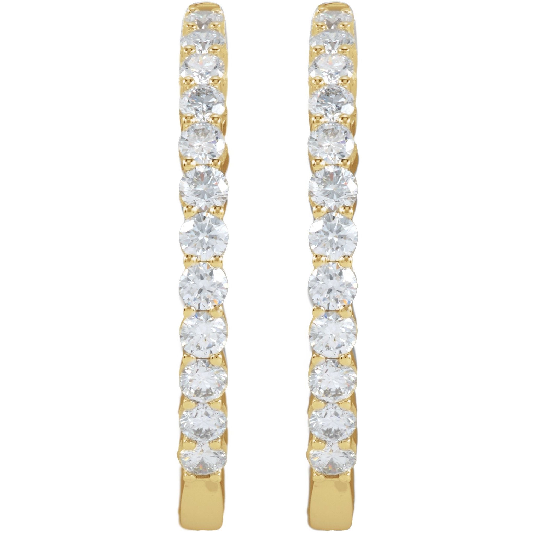 Diamond Hoop Earrings