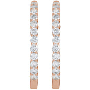 Diamond Hoop Earrings
