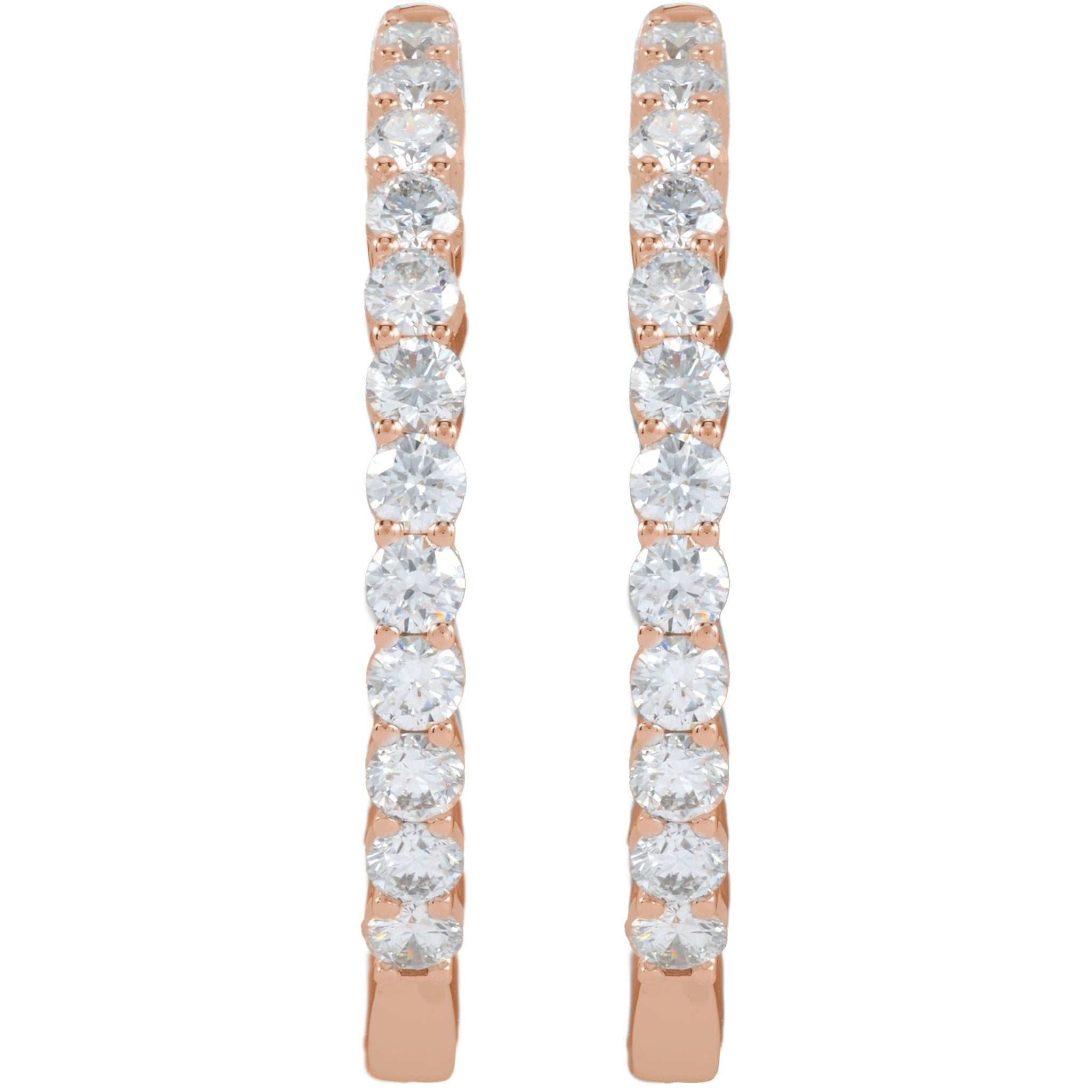 Diamond Hoop Earrings