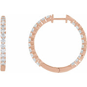 Diamond Hoop Earrings