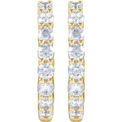 Diamond Hoop Earrings