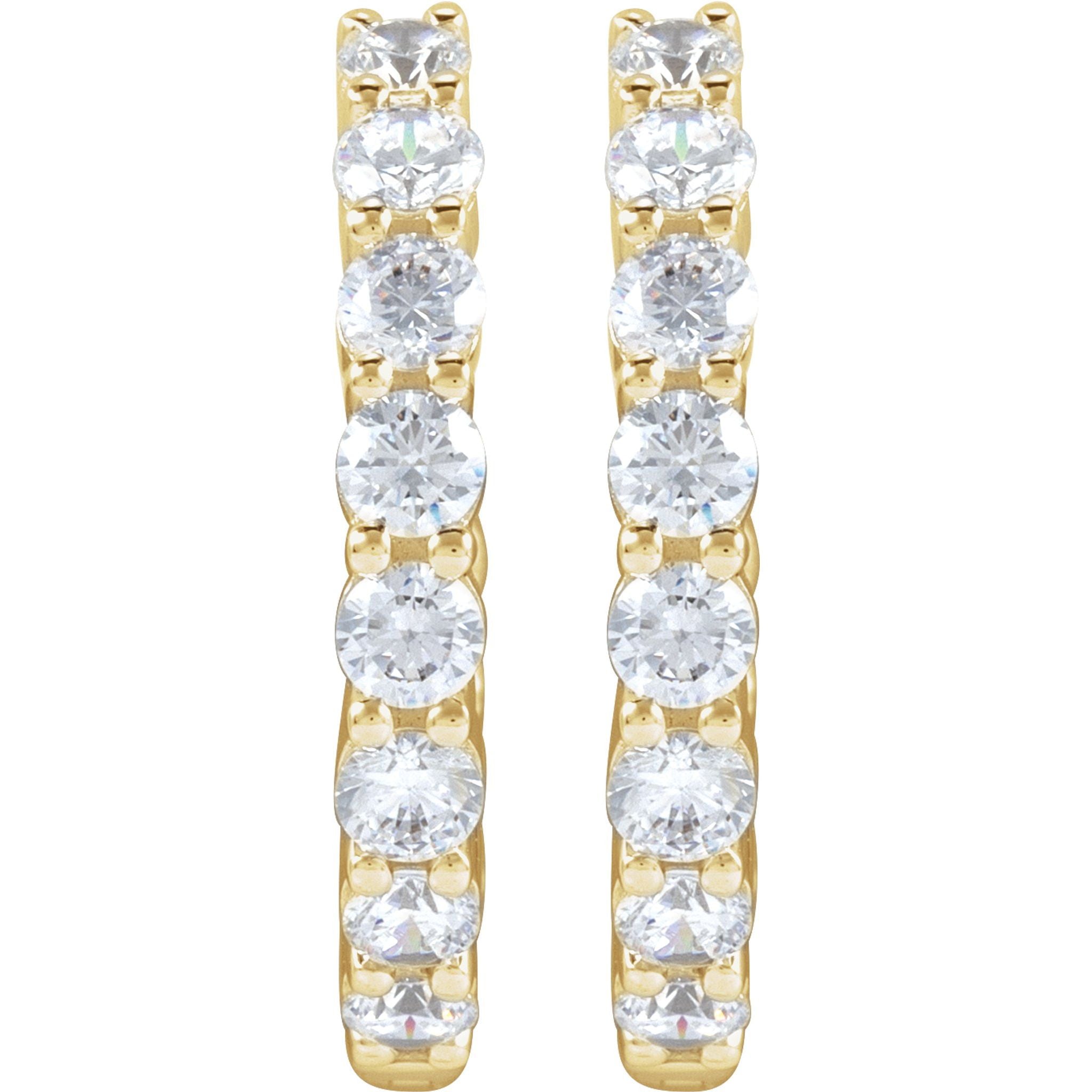 Diamond Hoop Earrings