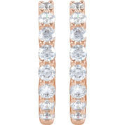 Diamond Hoop Earrings