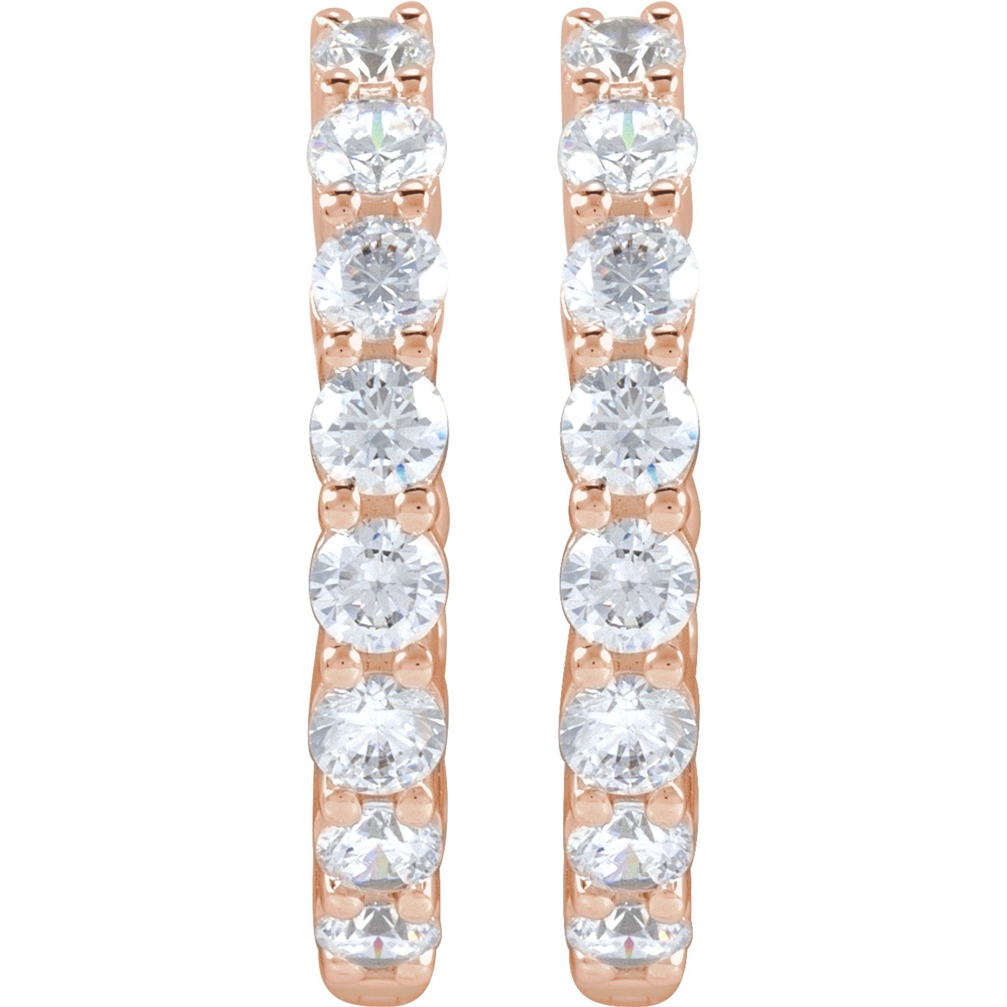 Diamond Hoop Earrings