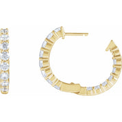 Diamond Hoop Earrings