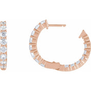 Diamond Hoop Earrings