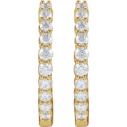 Diamond Hoop Earrings
