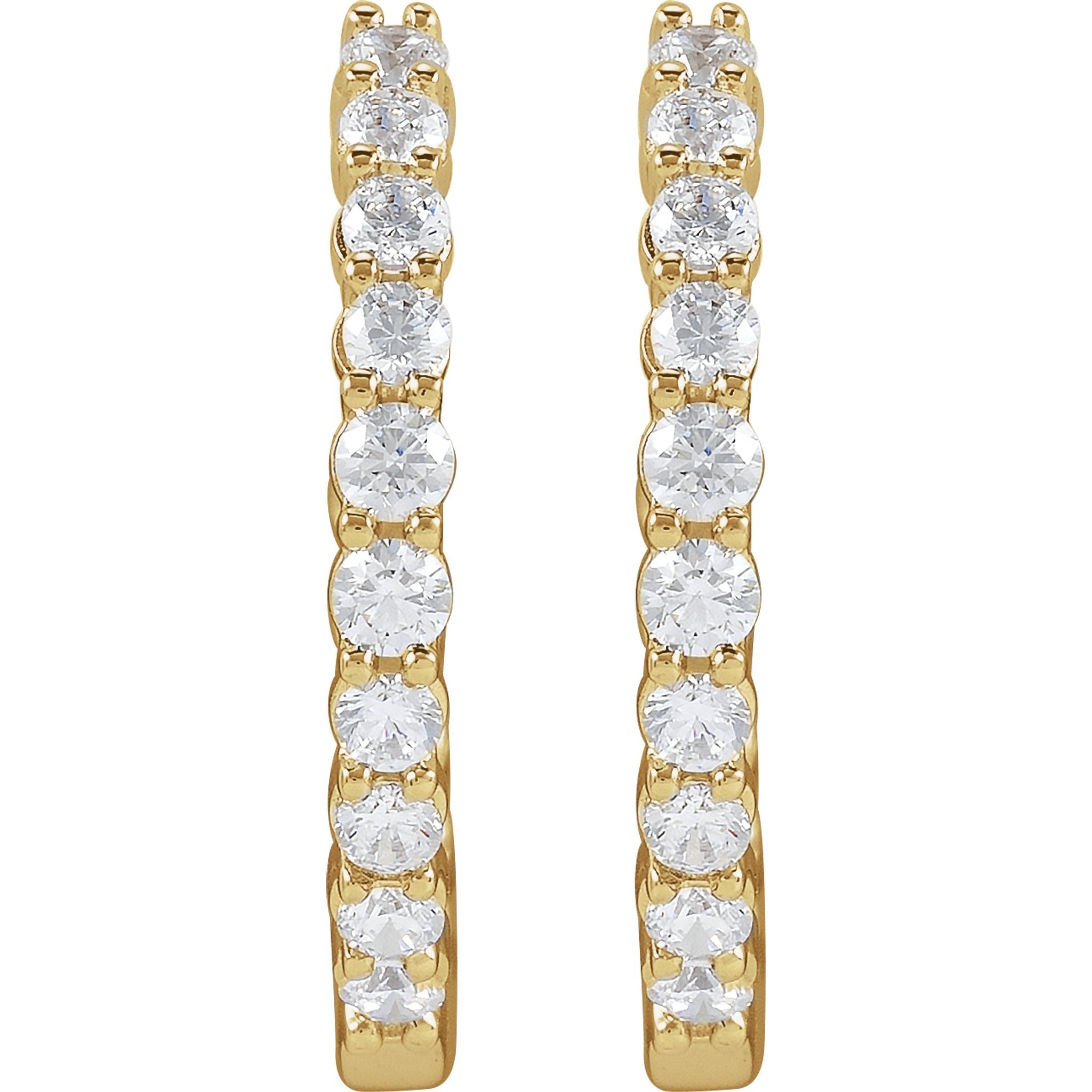Diamond Hoop Earrings