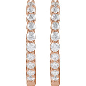 Diamond Hoop Earrings