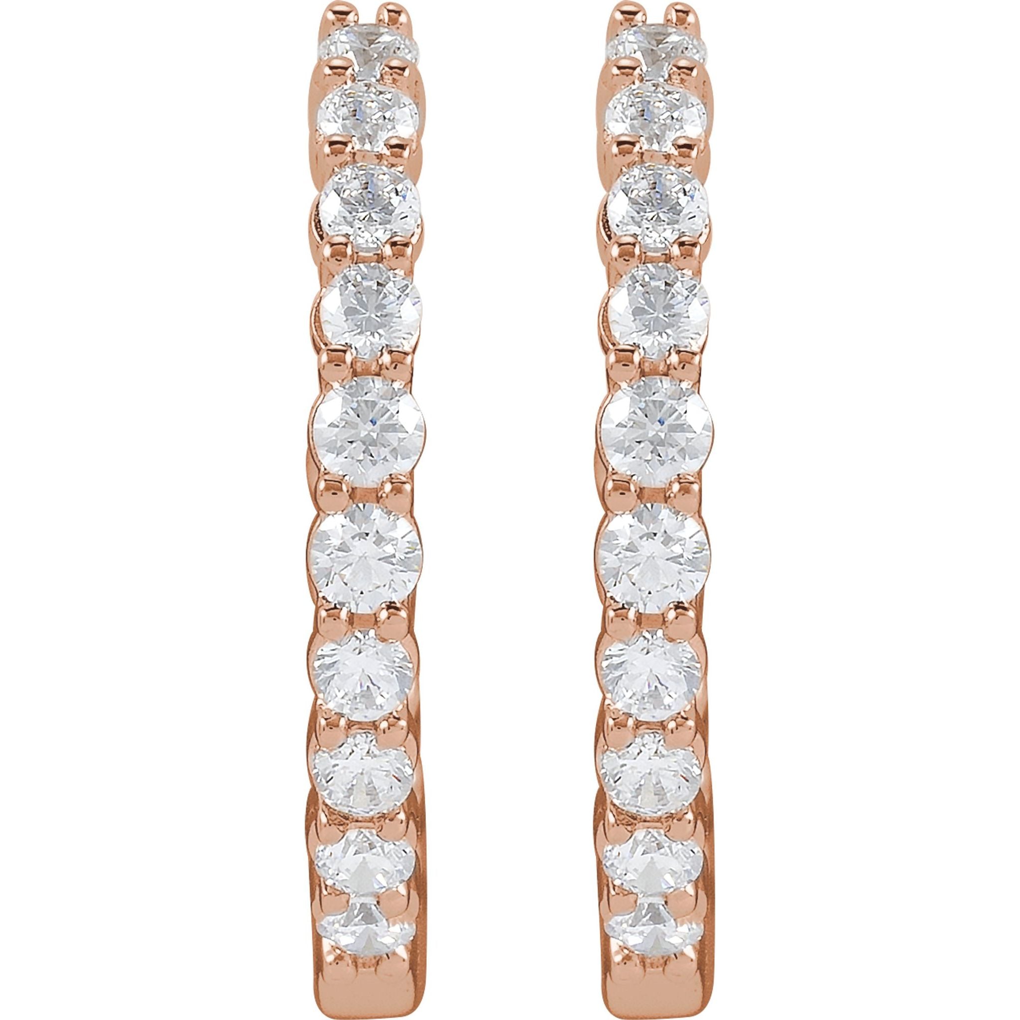 Diamond Hoop Earrings
