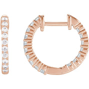 Diamond Hoop Earrings
